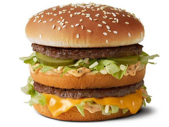 Big Mac burger closeup 大Mac汉堡特写镜头